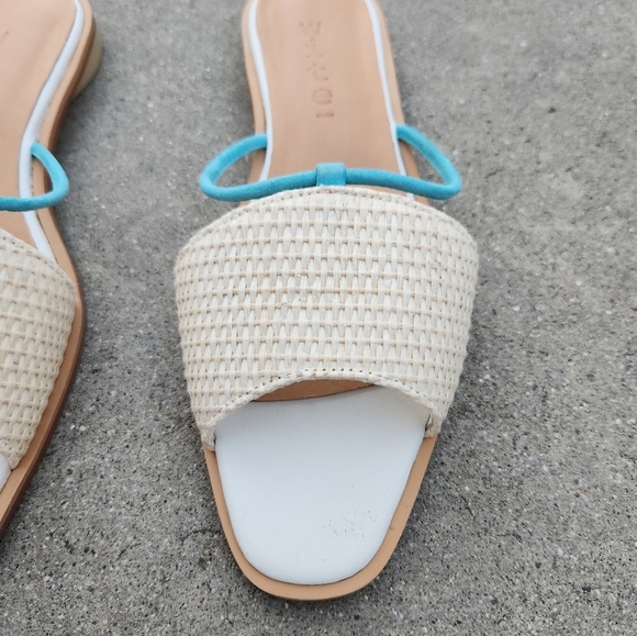 WITE 3 Colored Pop Slider Raffia Sandals - Picture 4 of 11